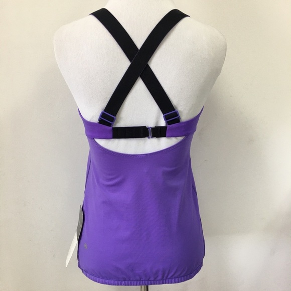 New Lululemon Run Catch Me Tank Size 6 Purple - Picture 4 of 10